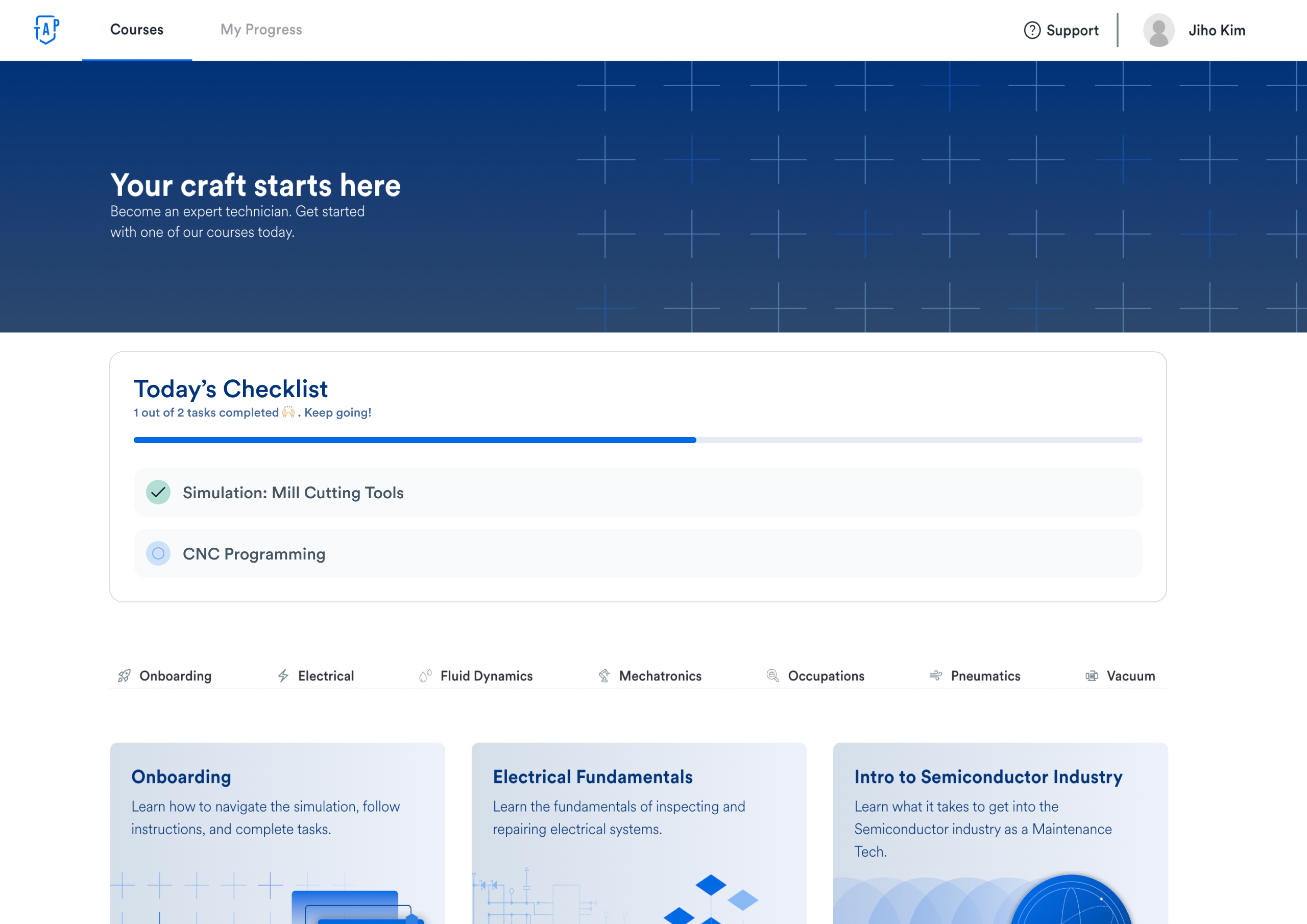 MVP Checklist Design